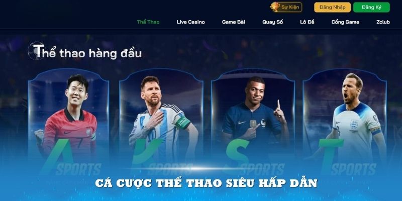 Cá cược thể thao siêu hấp dẫn tại nhà cái ZBET